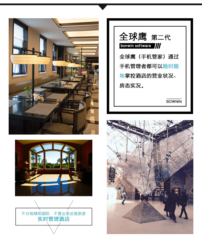 手機管家全球鷹通過手機管理者都可以隨時隨地掌握酒店的實況