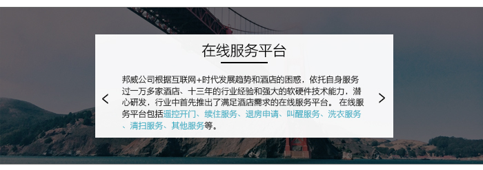 在線服務(wù)平臺(tái)，解決酒店困惑，強(qiáng)大的軟硬件技術(shù)能力，滿足酒店各個(gè)需求